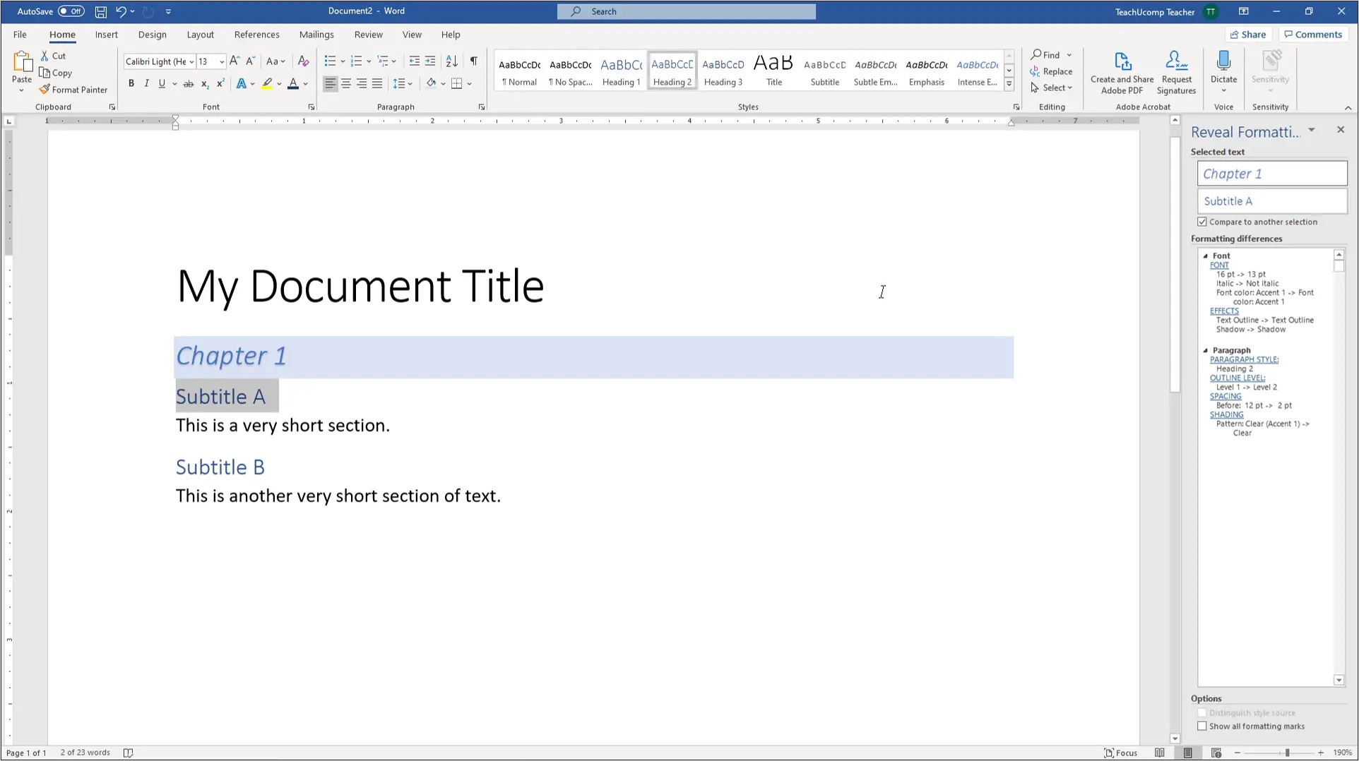 How To Add A Subtitle In Word
