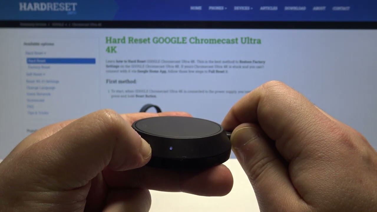 How to Factory Reset Chromecast Ultra